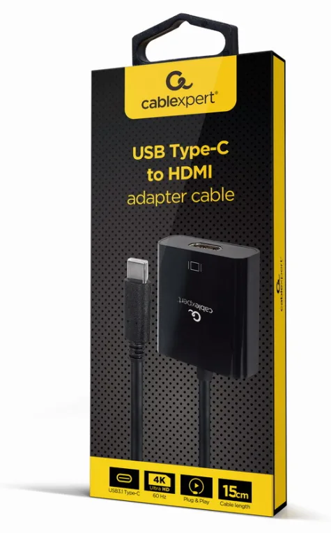 Gembird A-CM-HDMIF-04 Adaptador gráfico USB Negro