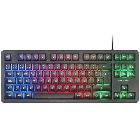 Teclador mars gaming mk023 tkl frgb usb 2.0 negro