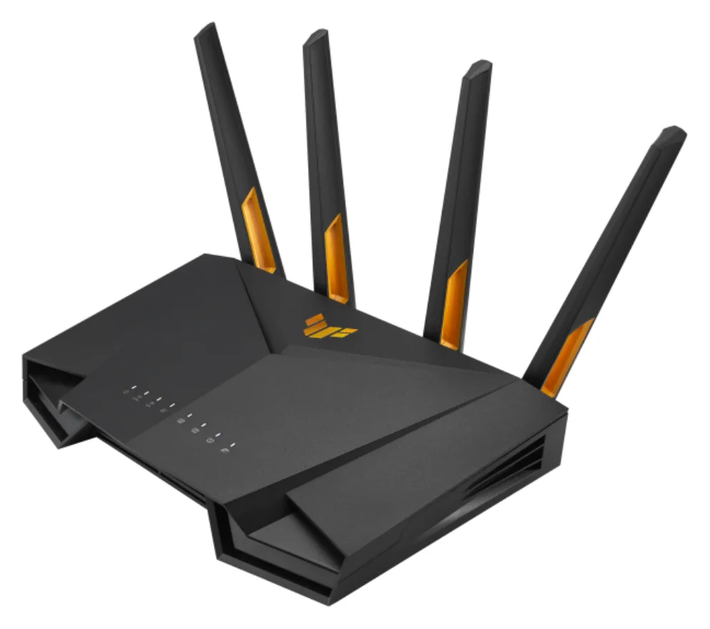 ASUS TUF Gaming AX3000 V2 router inalámbrico Gigabit Ethernet Doble banda (2,4 GHz / 5 GHz) Negro, Naranja