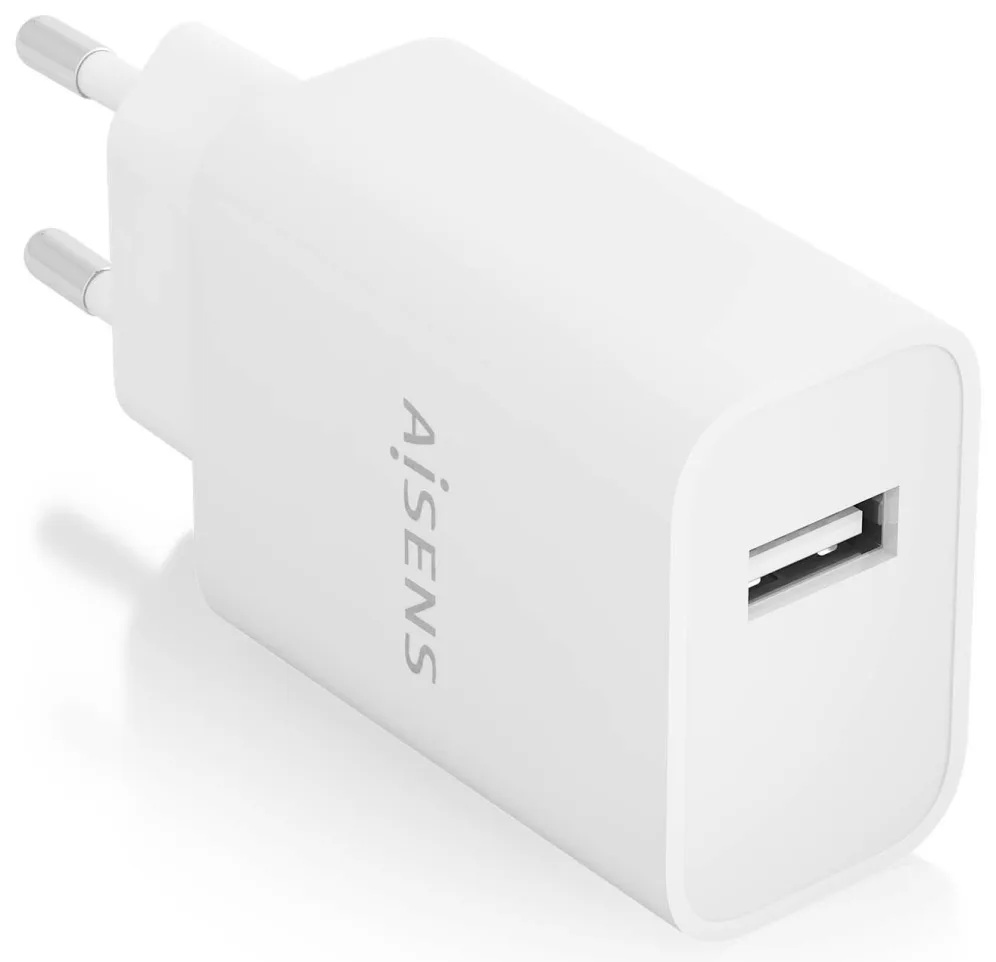 Cargador de Pared Aisens A110-0853/ 1xUSB/ 10.5W