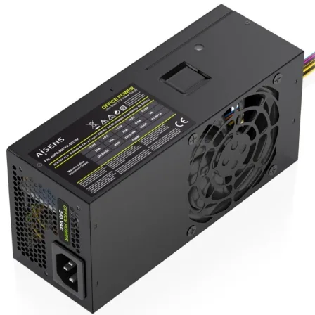 Fuente de Alimentación TFX Aisens ASPC-500TFX-SEOBK/ 500W/ Ventilador 8cm