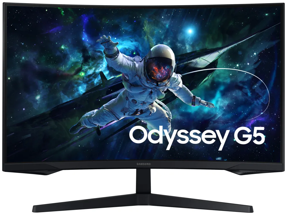 Monitor Gaming Curvo Samsung Odyssey G5 S32CG552EU 32"/ QHD/ 1ms/ 165Hz/ VA/ Negro