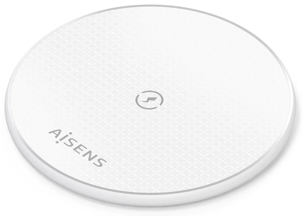 Base de carga Inalámbrica Aisens ASCH-15W1WC057-W/ 15W/ Blanco