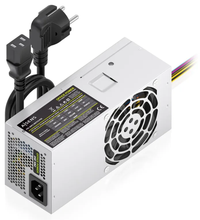 Fuente de Alimentación TFX Aisens ASPC-500TFX-PSE/ 500W/ Ventilador 8cm