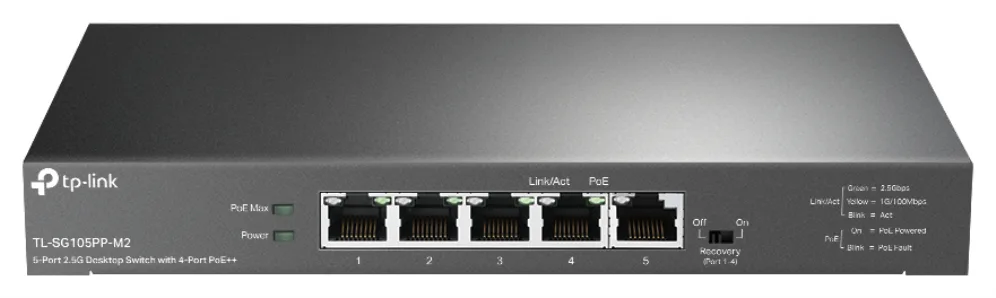 Switch tp - link tl - sg105pp - m2 5 puertos