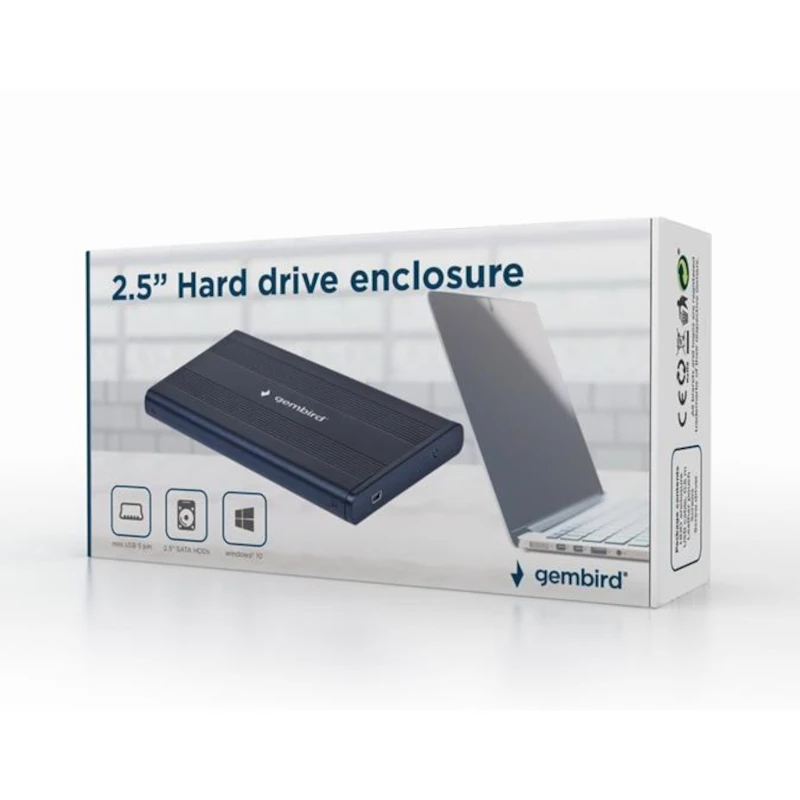 Gembird Carcasa Ext USB 2.0 SATA 2.5"Mini USB 5pin