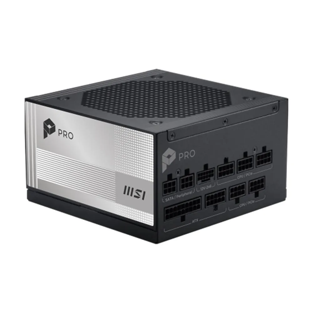 Fuente alimentacion msi pro a1000pl pcie5 gaming atx 1000w