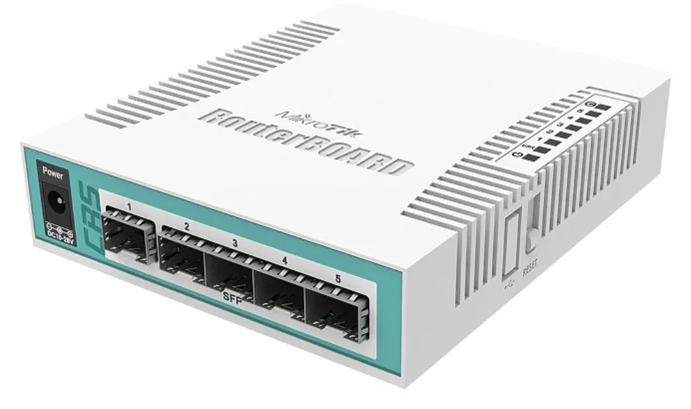 Mikrotik CRS106-1C-5S switch Gigabit Ethernet (10/100/1000) Energía sobre Ethernet (PoE) Blanco