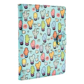 Funda universal rotatory 360º silver ht para tablet 9 - 10.1 pulgadas cactoos green metal