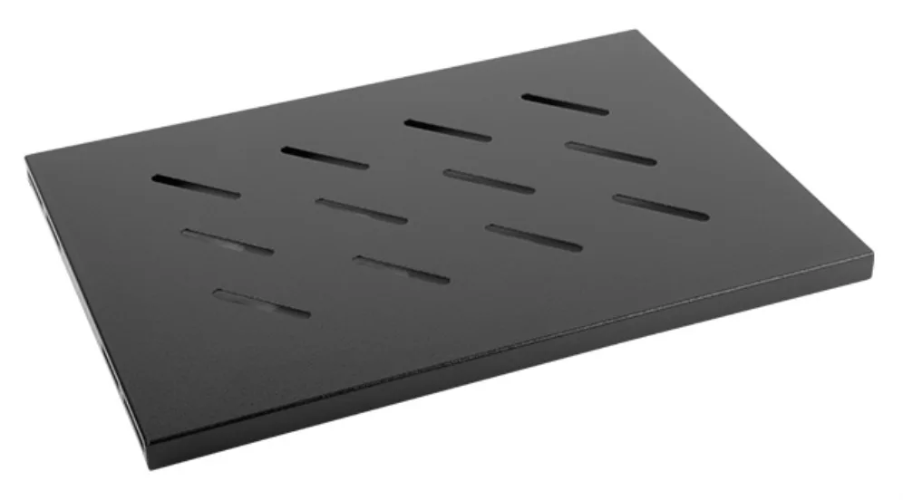 Bandeja fija lanberg 1u 496x280 mm hasta 120 kg rack de 19 negro