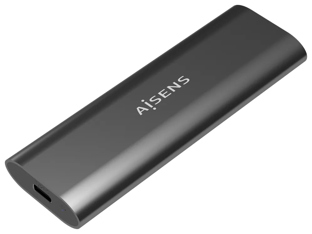 Caja Externa para Disco SSD M.2 SATA/NVMe Aisens ASM2-015GR/ USB 3.1/ Sin tornillos
