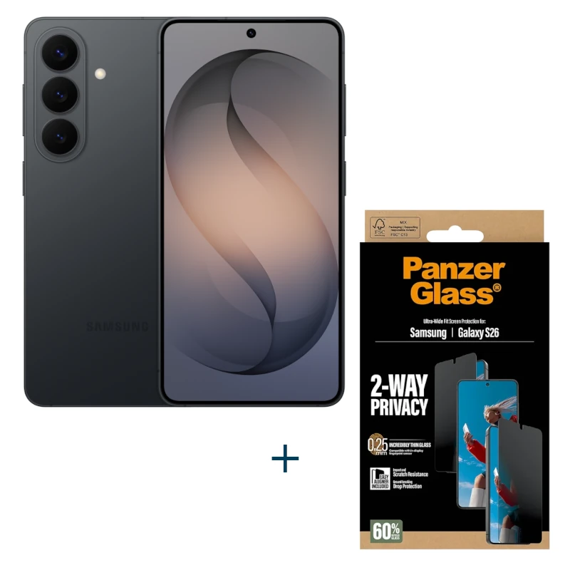 Samsung Galaxy S26 256Gb EE Black+Prot Priv Panzer