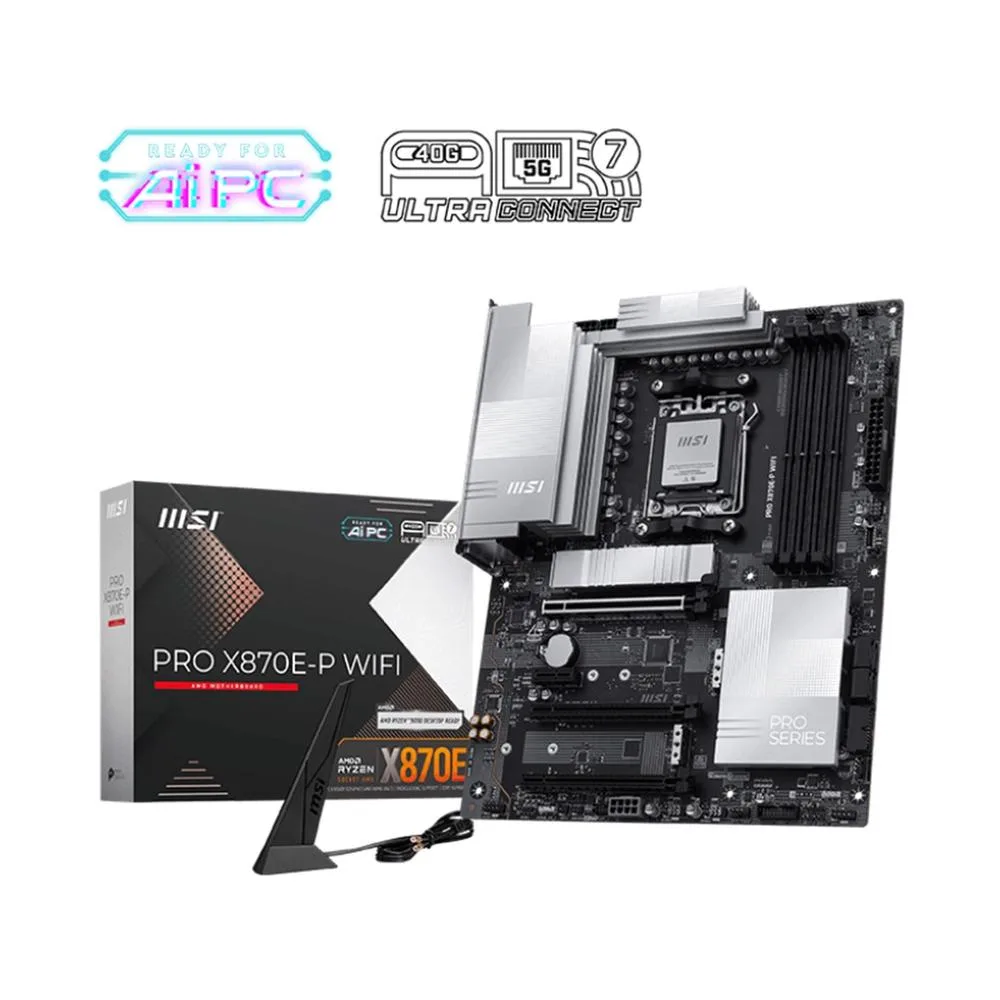 Placa base msi am5 pro x870e - p wifi ddr5 atx