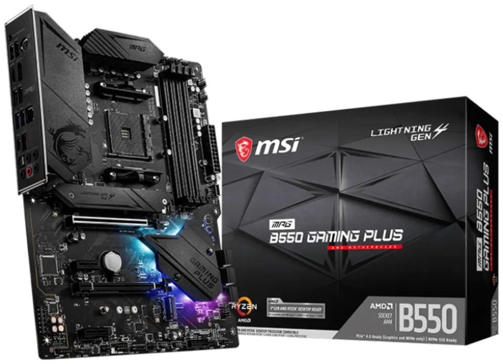 MSI MPG B550 Gaming Plus AMD B550 Zócalo AM4 ATX