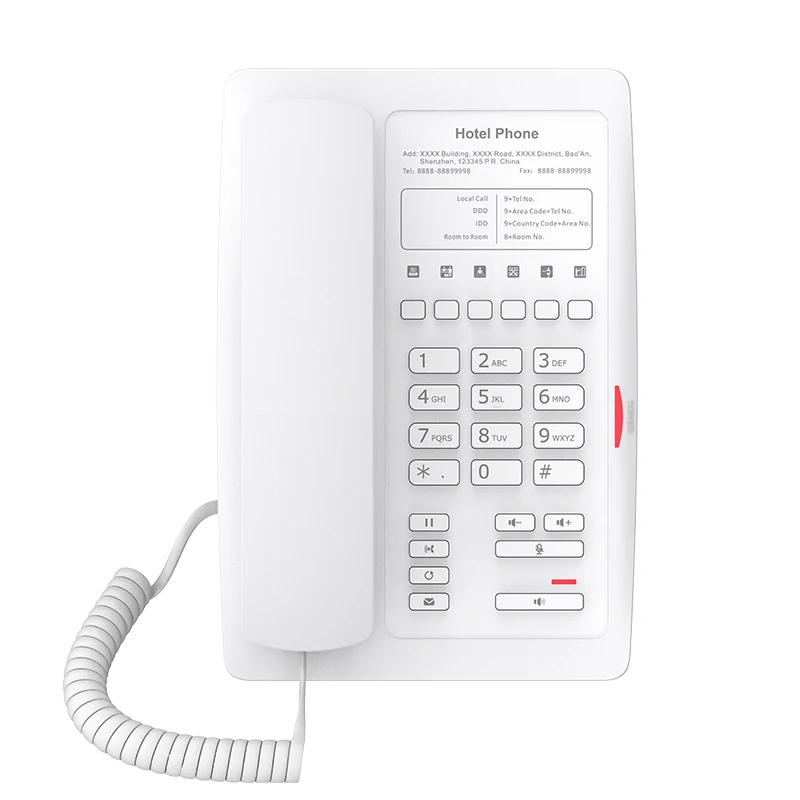 Fanvil H3 Teléfono IP hotel, placa personalizada B
