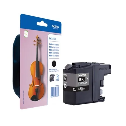Cartucho tinta brother lc127xlbk negro 1200 paginas dcpj4110dw - mfcj4410dw - mfcj4510dw - mfcj4710dw