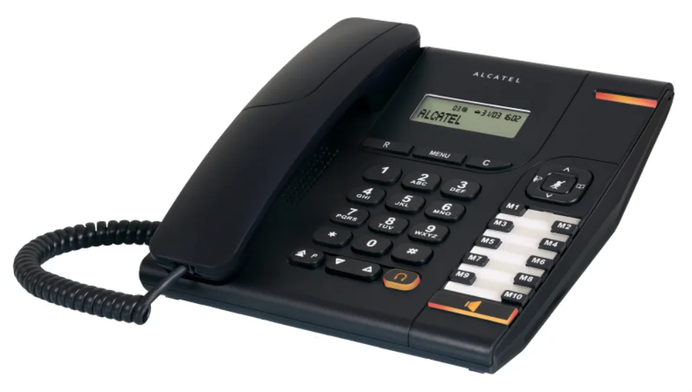 Alcatel Temporis 580 Teléfono DECT/analógico Identificador de llamadas Negro