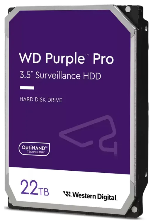 Western Digital Purple Pro disco duro interno 22 TB 7200 RPM 512 MB 3.5" Serial ATA III