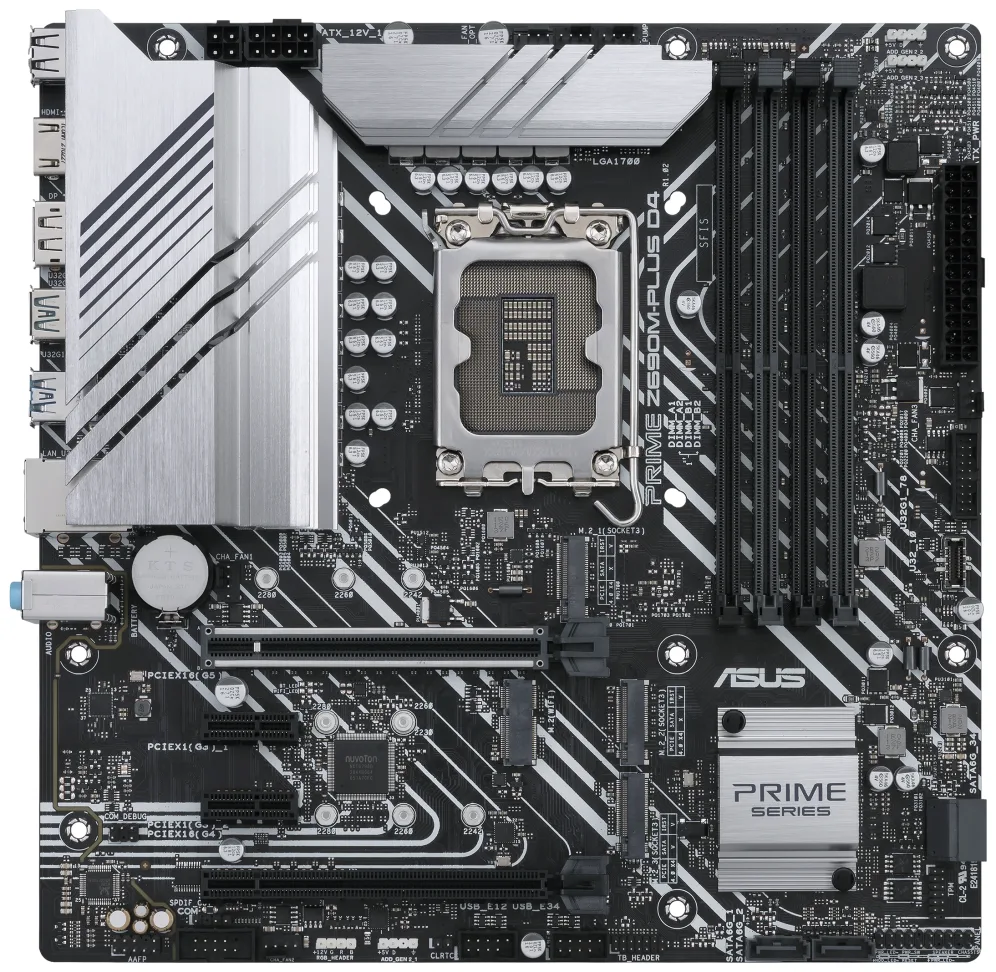 ASUS PRIME Z690M-PLUS D4 Intel Z690 LGA 1700 micro ATX