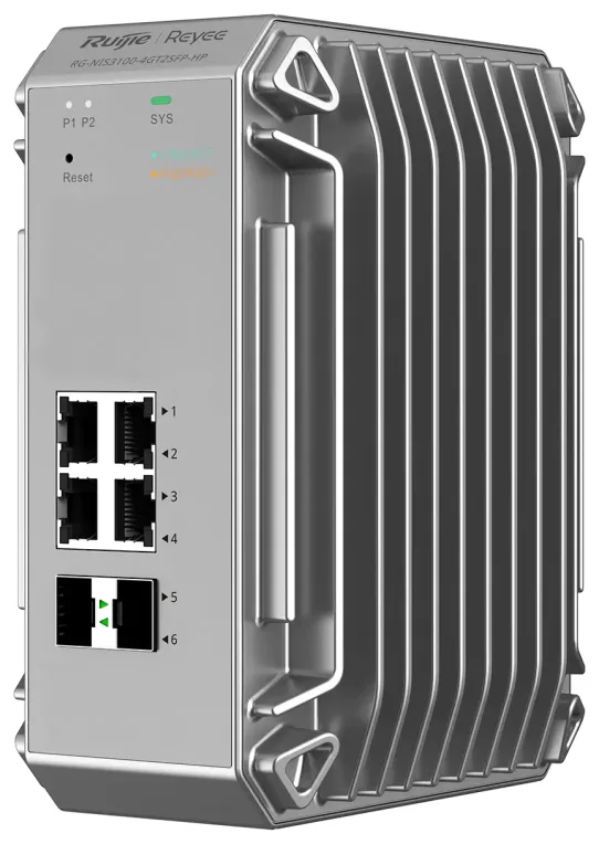 Ruijie Networks RG-NIS3100-4GT2SFP-HP switch Gestionado L2 Gigabit Ethernet (10/100/1000) Energía sobre Ethernet (PoE) Gris