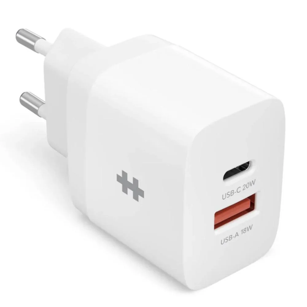 HYPER HJ205EU cargador de dispositivo móvil Smartphone, Tableta Blanco Corriente alterna Carga rápida Interior