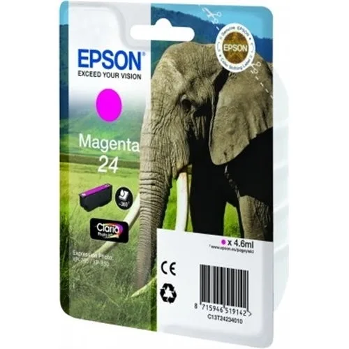 Cartucho tinta epson t242440 magenta para epson xp - 750 c13t24244010 - elefante