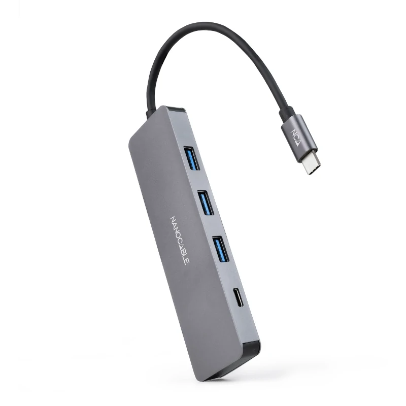 Nanocable HUB USB-C a 3xUSB 3.0-H+1xUSB-C-H