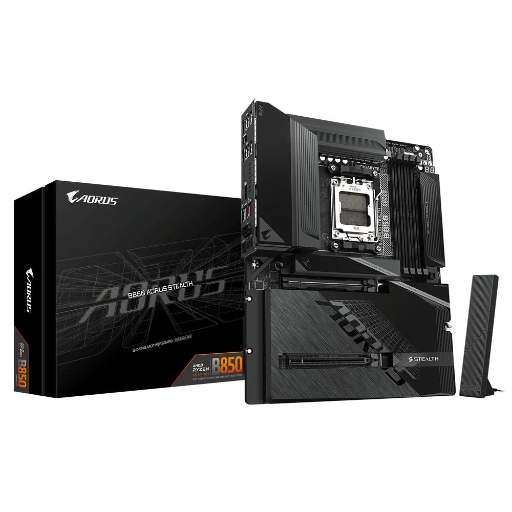 Placa base gigabyte b850 aorus stealth atx am5 - 4x ddr5 - 2x sata3