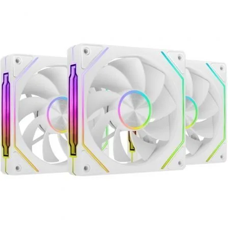 Ventilador caja mars gaming mf - linkfinity argb 3x 120mm blanco