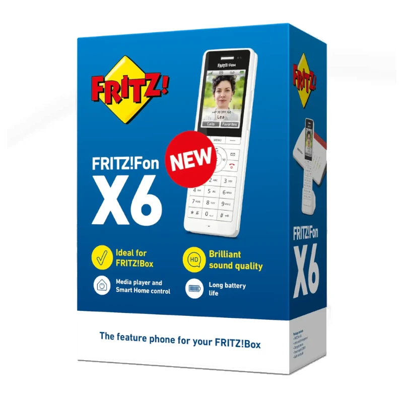FRITZ!Fon X6 Teléfono Inalámbrico Blanco 300 m