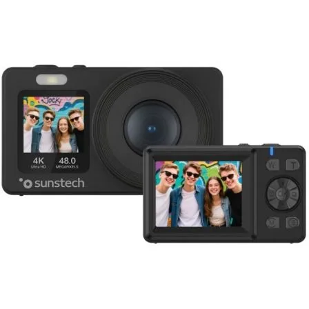 Cámara Digital Sunstech DCAM4825/ 48MP/ Zoom Óptico 18x/ Negra