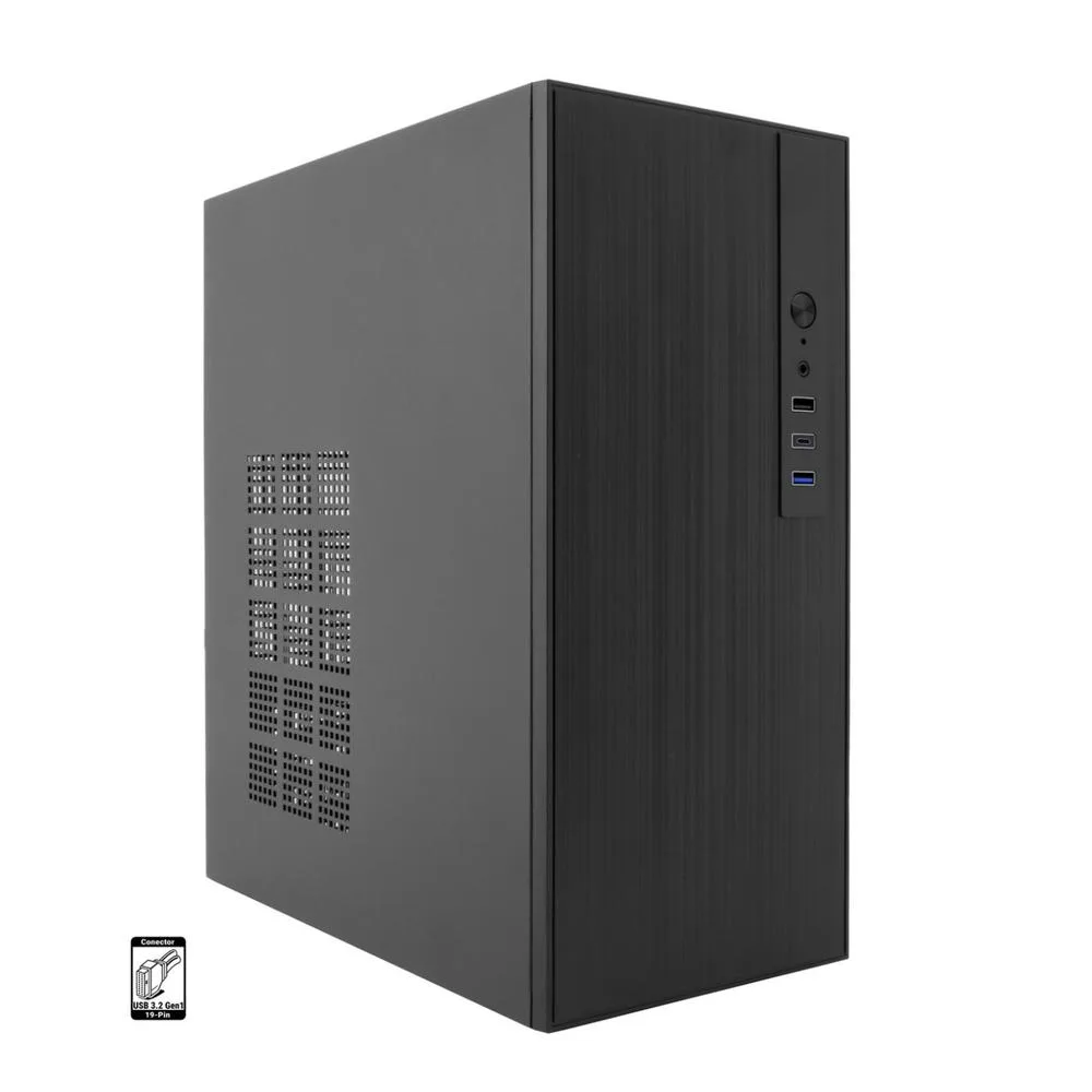 Caja ordenador coolbox m460 m - atx negro usb - c sin fuente