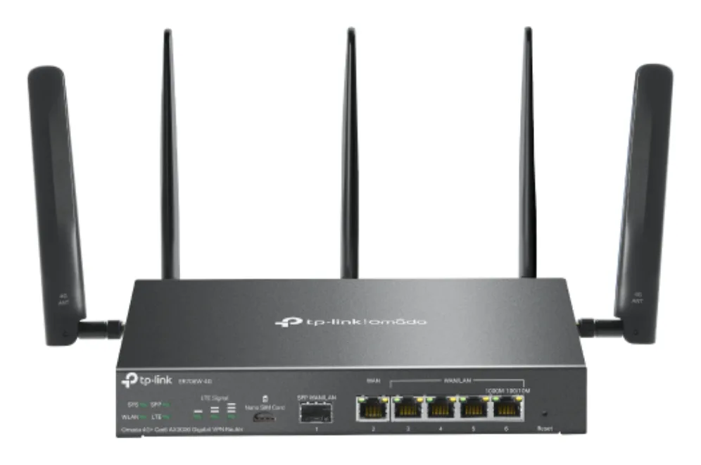 TP-Link ER706W-4G Router 4G+Cat6 AX3000 VPN 4xLAN