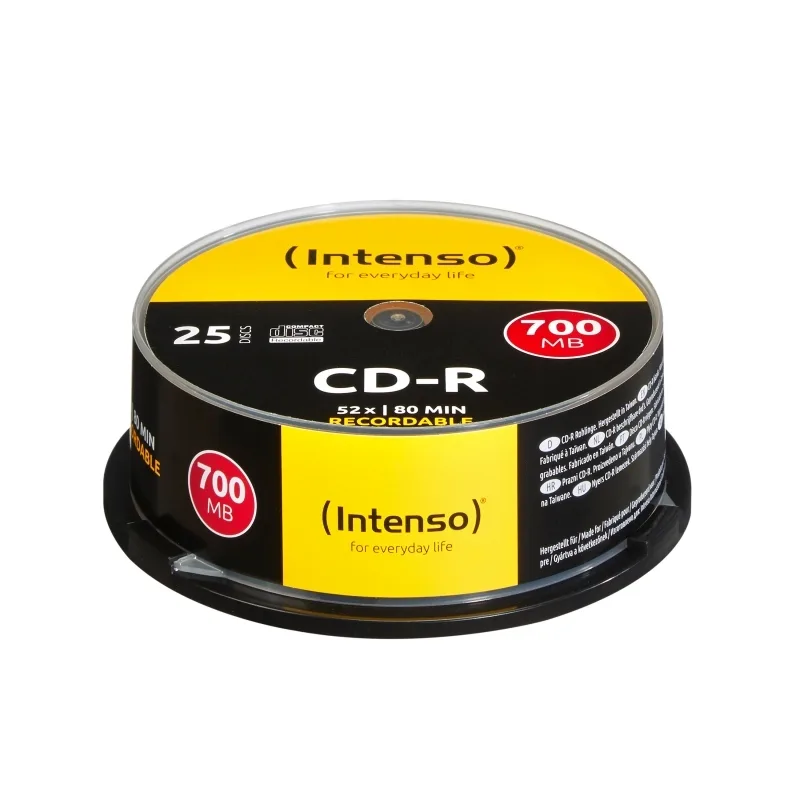 Intenso CD-R 700MB-80min tubo 25 unidades
