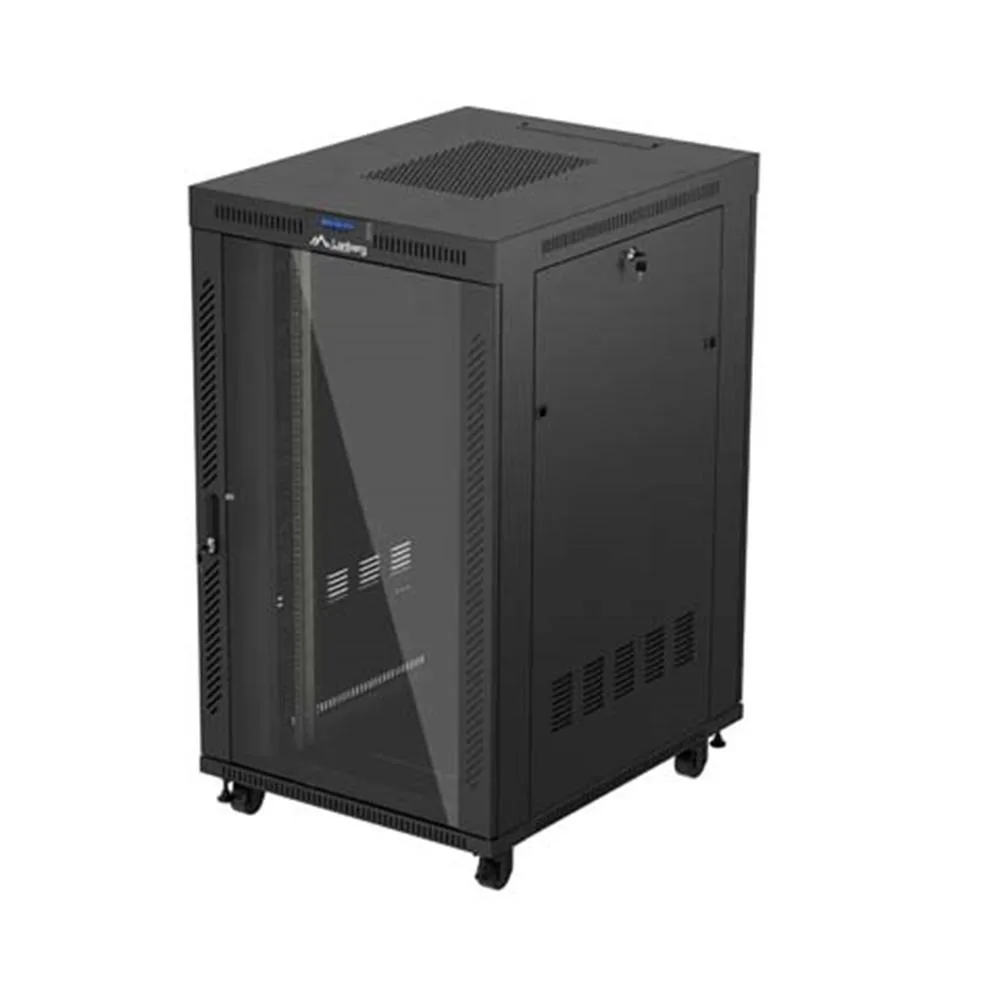 Lanberg FF01-8027-12BL armario rack 27U Rack o bastidor independiente Negro