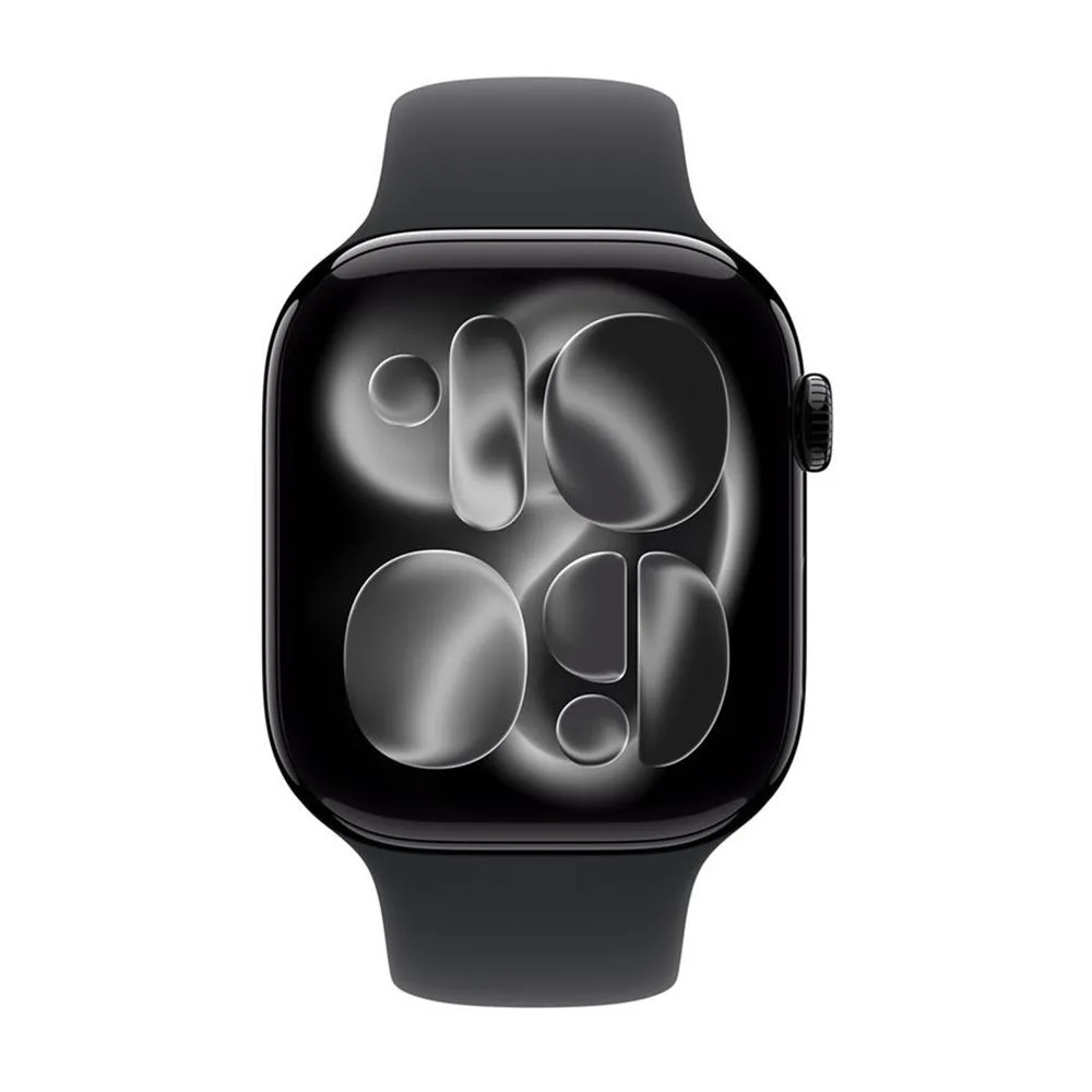 Smartwatch apple watch s11 gps + cellular 46mm jet black aluminium case black sport band - m - l