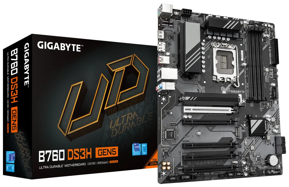 Placa base gigabyte b760 ds3h gen5 1700 atx 4x ddr5