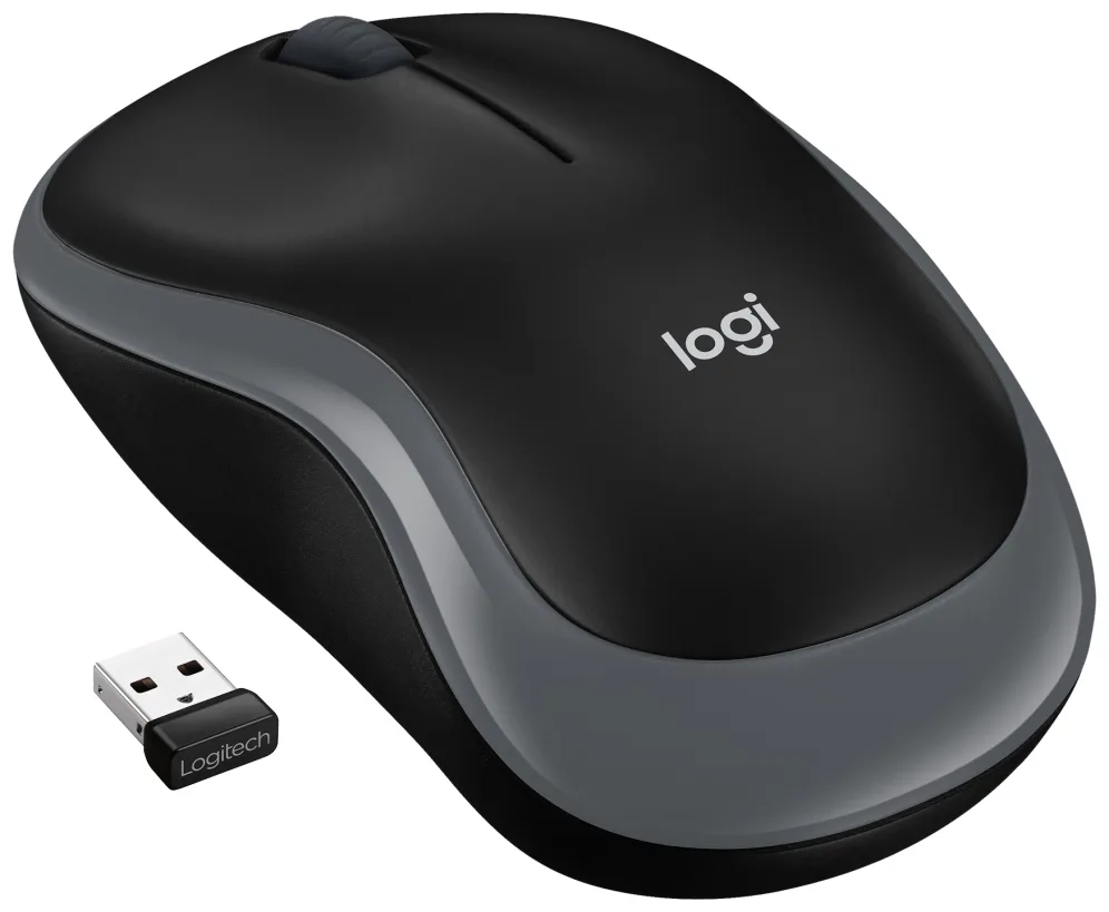 Mouse raton logitech wireless m185 optico gris 2.4ghz