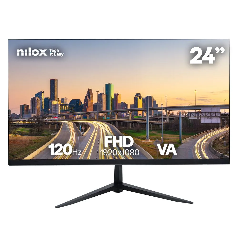 NILOX NXM24FHD1205 Monitor 24" VA 120 HZ VGA HDMI