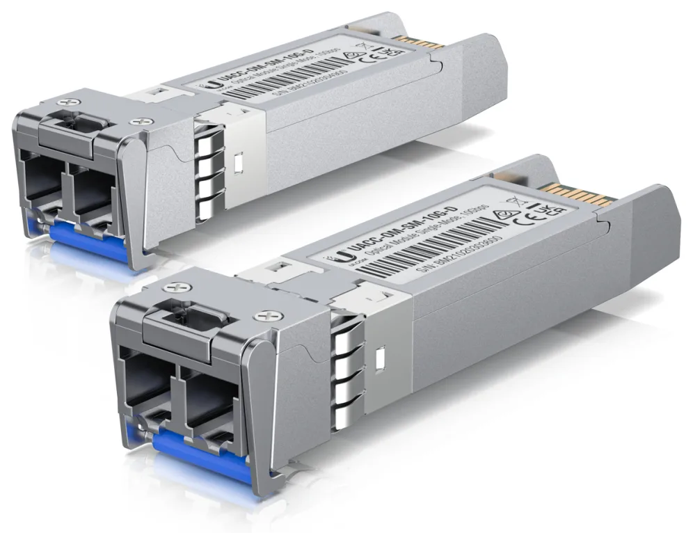 Ubiquiti UACC-OM-SM-10G-D-20 red modulo transceptor Fibra óptica 10000 Mbit/s