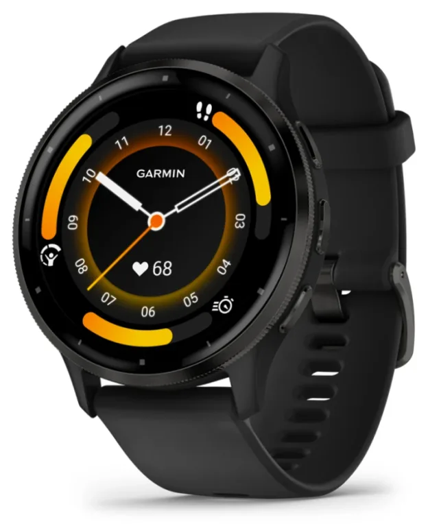 Garmin Venu 3 3,56 cm (1.4") AMOLED 45 mm Digital 454 x 454 Pixeles Pantalla táctil Negro Wifi GPS (satélite)