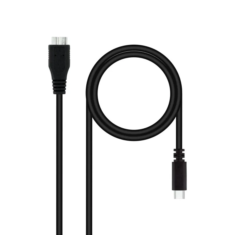 Nanocable Cable USB 3.0, USB-C-M-Micro B-M 1 m