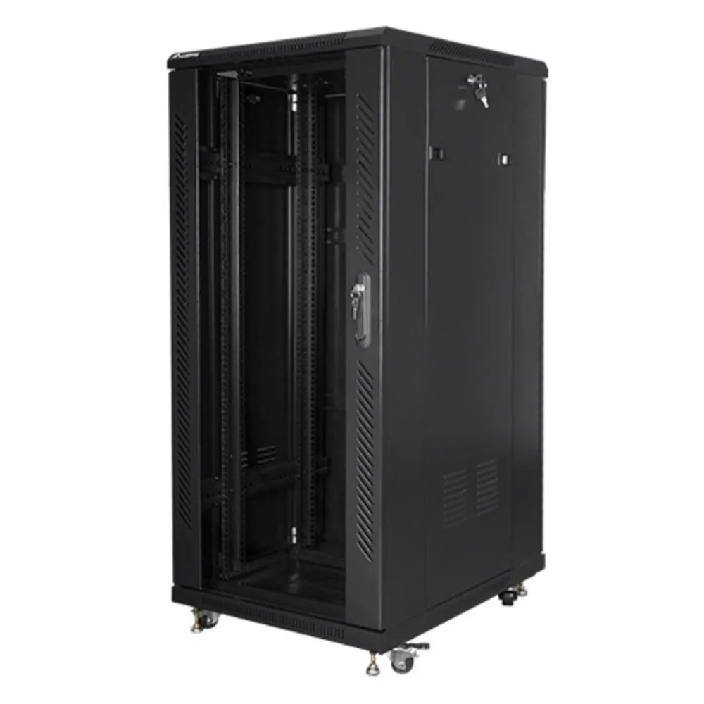 Lanberg FF01-6827-12B armario rack 27U Rack o bastidor independiente Negro