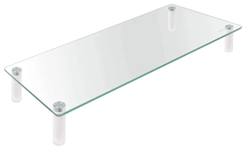 Soporte elevador tooq de vidrio para monitores