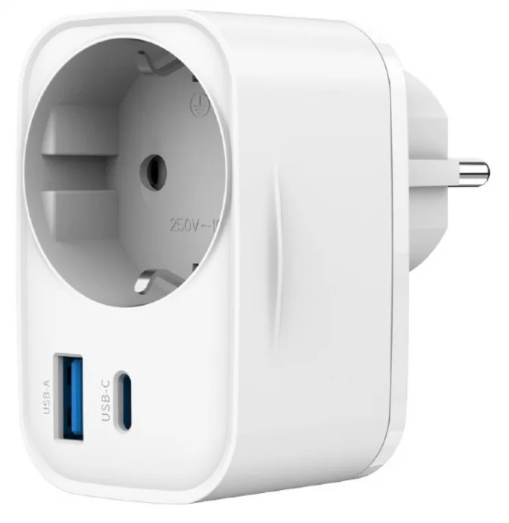 Gembird TA-ACPDQC20-01-W cargador de dispositivo móvil Universal Blanco Corriente alterna Carga rápida Interior