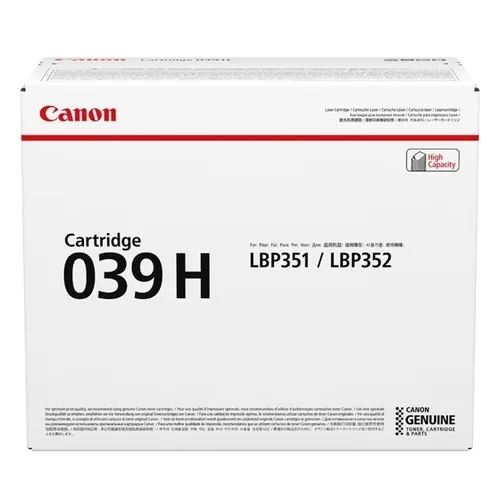 Toner canon 039h negro 25.000 copias lbp351dn - lbp352dn