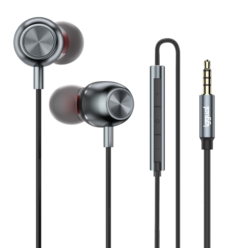 iggual Auriculares con micro intrauditivos Jack3,5