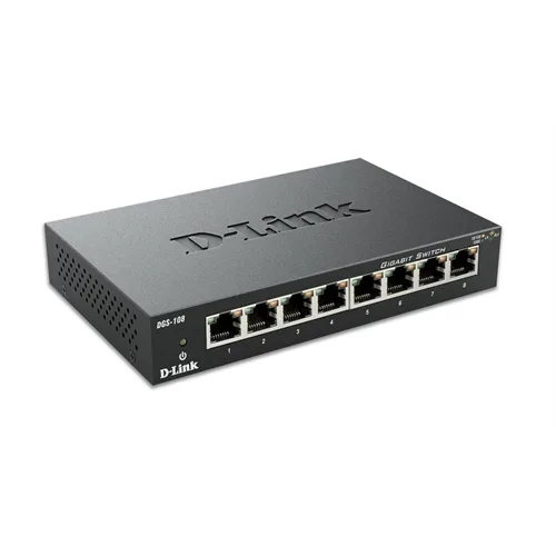 Switch D-Link DGS-108 8 Puertos/ RJ-45 10/100/1000