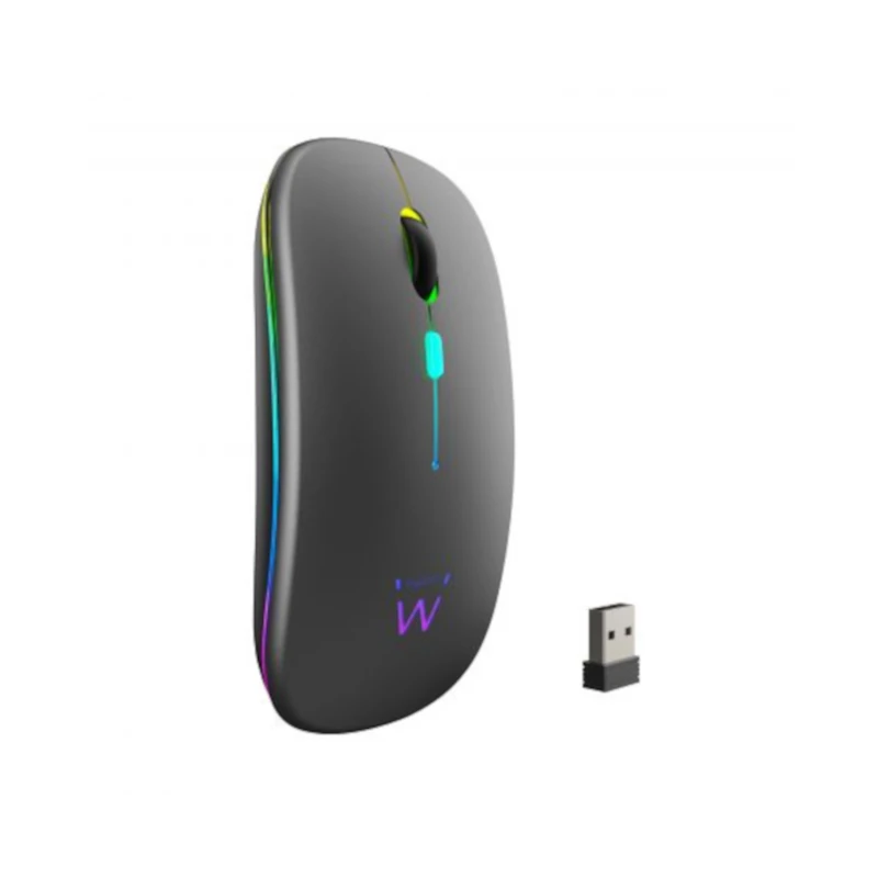 EWENT Ratón Inalámbrico Recarg. Dual BT-WIFI, RGB