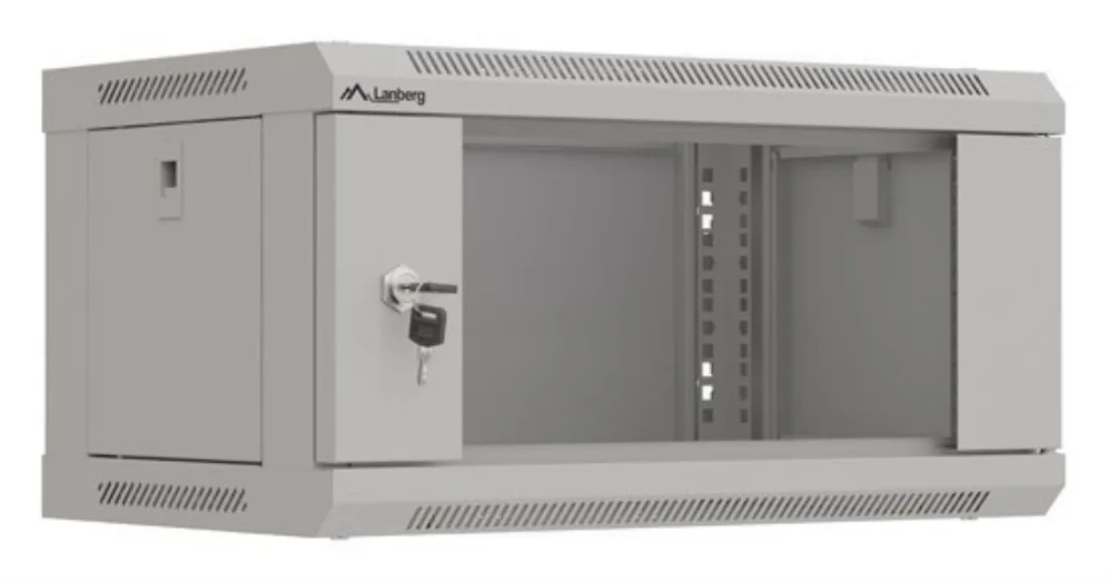 Armario lanberg 19 pulgadas 4u - 540x350 gris